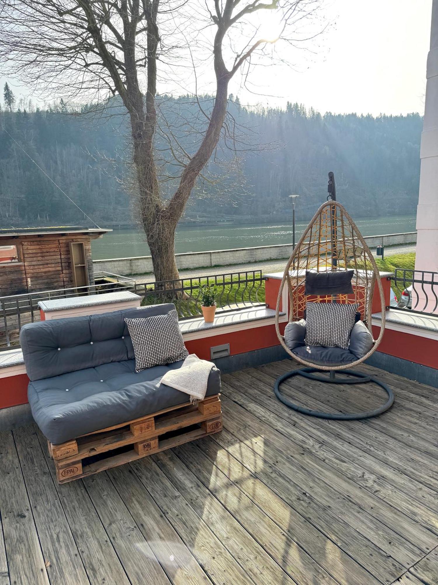 Terrassenwohnung Mit Donaublick Obernzell Экстерьер фото